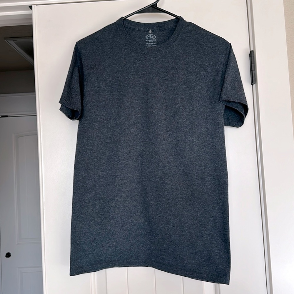 Athletic brand t-shirt, charcoal gray, Brand new, never worn, tag fell off